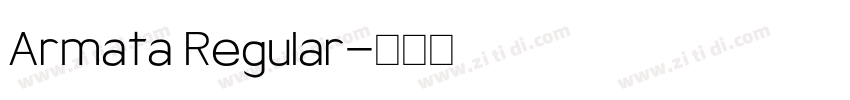 Armata Regular字体转换